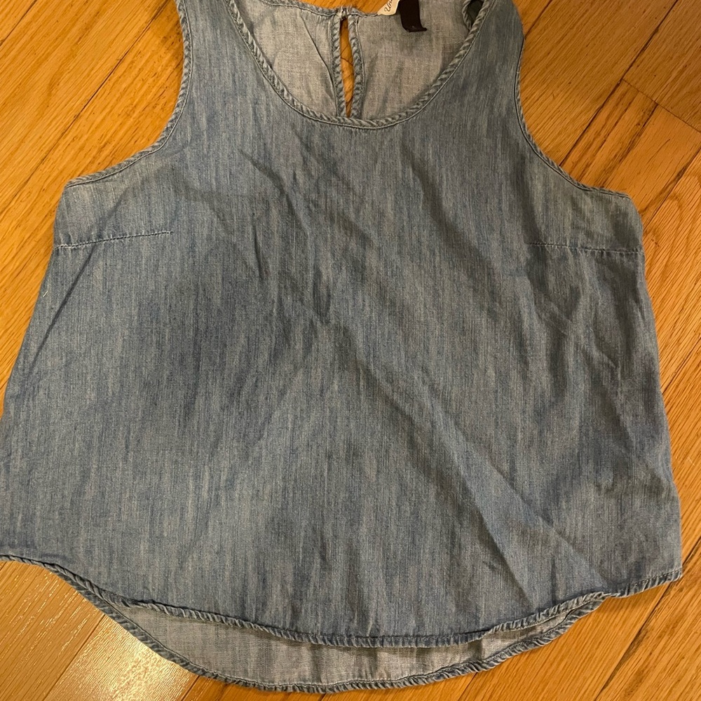 Denim Sleeveless Tank Top